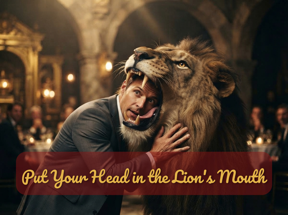 Put Your Head in the Lion’s Mouth