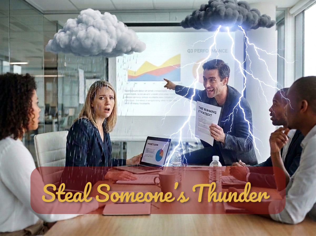 Steal Someone’s Thunder