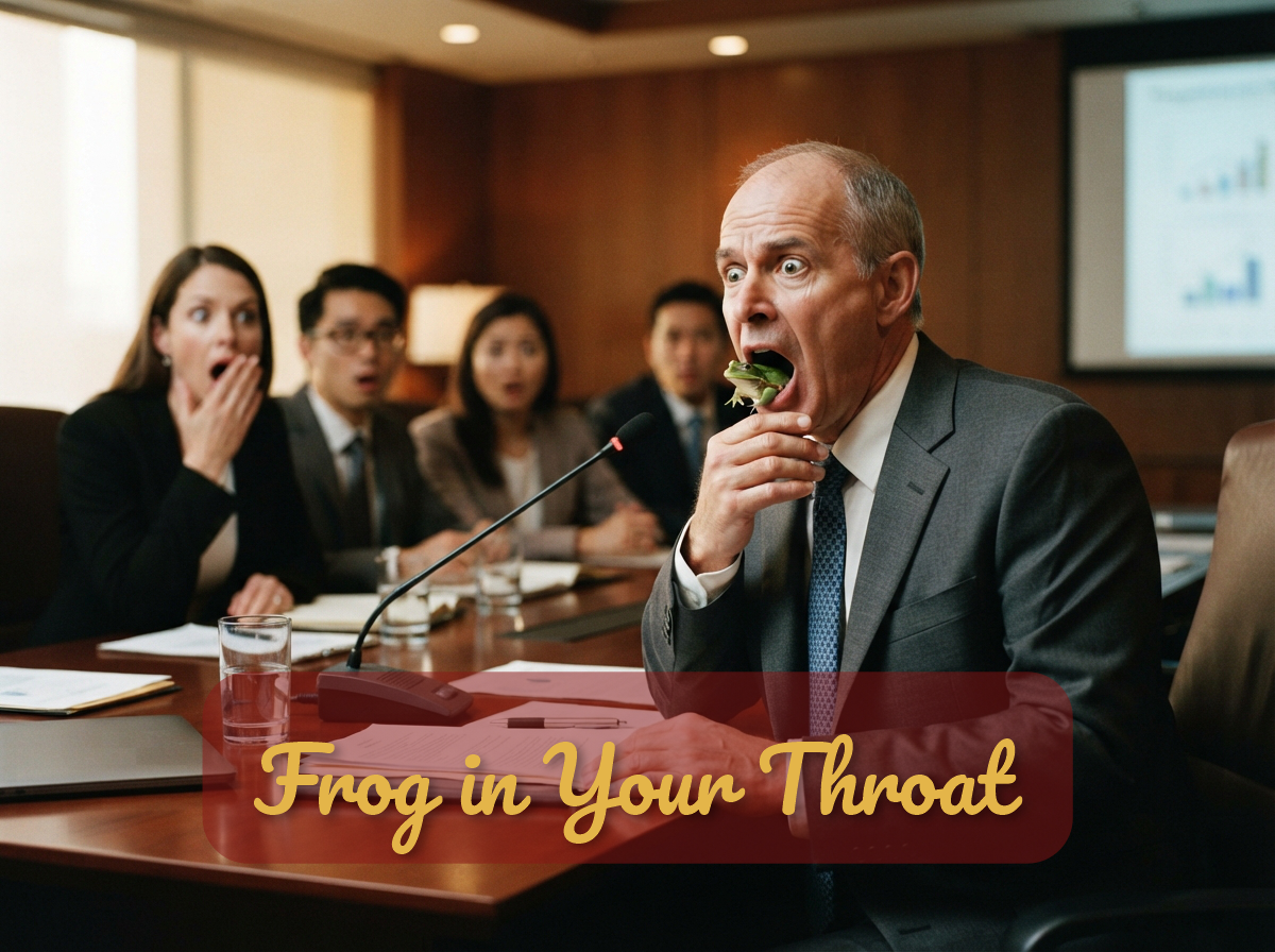 Have a Frog in Your Throat
